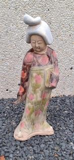 Oud Japans keramisch beeld in traditionele kleding., Antiek en Kunst, Ophalen