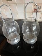 Twee kaarsen stolpjes, Ophalen of Verzenden, Zo goed als nieuw