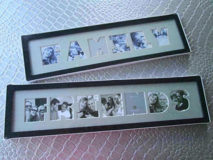 Set Fotokaders Present Time met Passe-Partout Family NIEUW, Huis en Inrichting, Woonaccessoires | Lijsten, Nieuw, Minder dan 50 cm