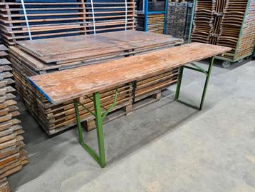 GRAND lot de vieilles TABLES PLIANTES vintage lot de tables 