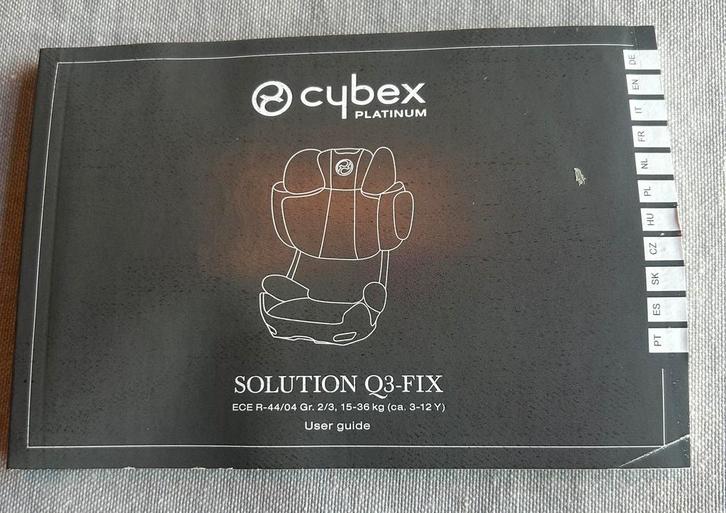 Cybex meegroei autostoel Q3 Fix, Kinderen en Baby's, Autostoeltjes, Zo goed als nieuw, Overige merken, 9 t/m 36 kg, Isofix, Verstelbare rugleuning