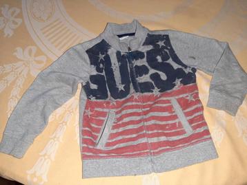 sweat zippé avec dessin GUESS T104