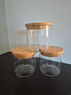 Dille&Kamille 3x voorraadpot glas 450ml, Huis en Inrichting, Ophalen of Verzenden, Nieuw, Glas, Pot, Bus of Blik