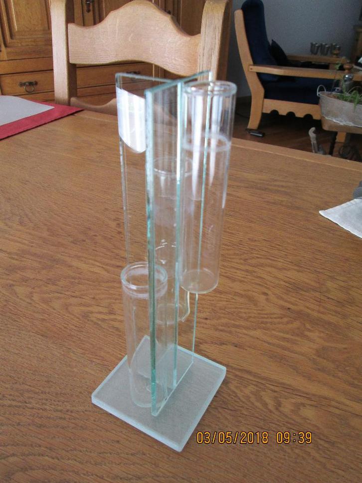 Vases en verre., Maison & Meubles, Accessoires pour la Maison | Vases, Neuf, Autres matériaux, Enlèvement