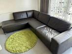 Hoekzetel leer, Maison & Meubles, Canapés | Coins salons complets, Enlèvement, Cuir