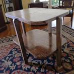 Vintage houten art deco bijzettafel / sidetable, Antiek en Kunst, Ophalen of Verzenden