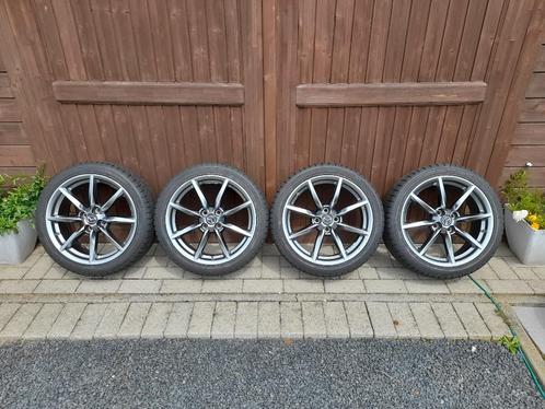 Originele mazda mx-5 nd velgen 17 inch met winterbanden, Auto-onderdelen, Banden en Velgen, Banden en Velgen, Winterbanden, 17 inch