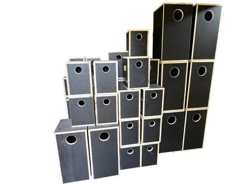 Partij betonplex broedblokken, 27 stuks, diverse maten, Dieren en Toebehoren, Vogels | Toebehoren, Nieuw, Kooi-accessoires, Ophalen