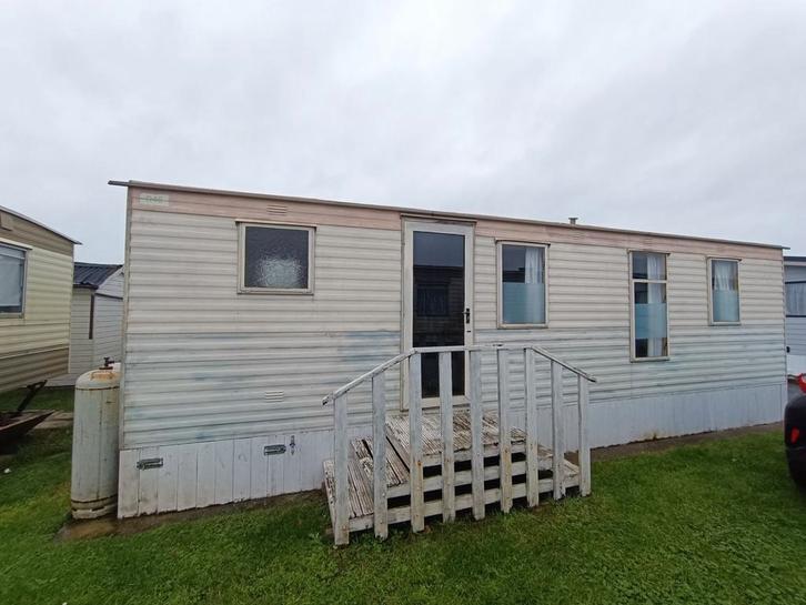 Mooie Stacaravan aan de kust goed lezen aub, Caravans en Kamperen, Stacaravans, Ophalen