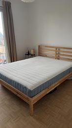 Ikea Tarva bed 160x200cm +  Vallevag matras + lattenbodem, Huis en Inrichting, Slaapkamer | Bedden, Ophalen, Tweepersoons, Zo goed als nieuw