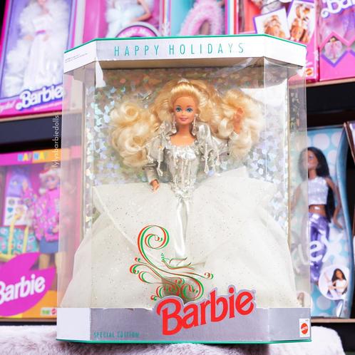 Barbie Fijne Feestdagen van 1992 - 14:29, Kinderen en Baby's, Speelgoed | Poppen, Nieuw, Barbie