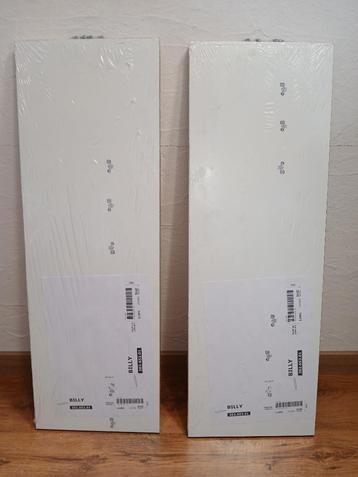 Lot de 2 tablettes Ikea Billy blanc 76x26 cm beschikbaar voor biedingen