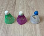 3 badmintonshuttles, Sport en Fitness, Badminton, Ophalen of Verzenden, Gebruikt