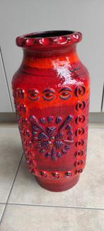 Keramische vaas, H 52 cm, diameter 24 cm ,onderaan vaas : RE, Ophalen of Verzenden