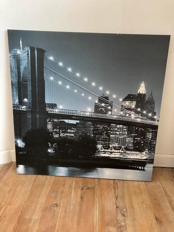Canvas zwart-wit 60x60cm