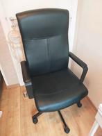 Chaise de bureau en simili cuir (IKEA), Maison & Meubles, Chaises de bureau, Comme neuf, Noir, Chaise de bureau, Enlèvement ou Envoi
