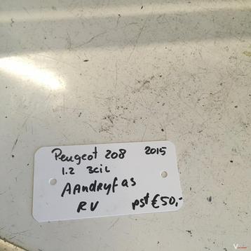 Peugeot 208 1.2 3 cilinder 2015 Aandrijfas Rechtsvoor of Lin beschikbaar voor biedingen