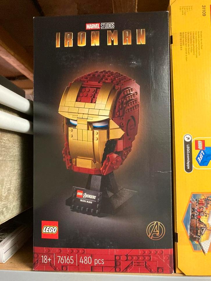 NIEUW LEGO 76165 Iron Man Helm, Kinderen en Baby's, Speelgoed | Duplo en Lego, Nieuw, Lego, Complete set, Ophalen of Verzenden