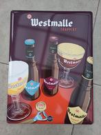 Metalen reclamebord van Westmalle Trappist, Collections, Marques de bière, Panneau, Plaque ou Plaquette publicitaire, Autres marques