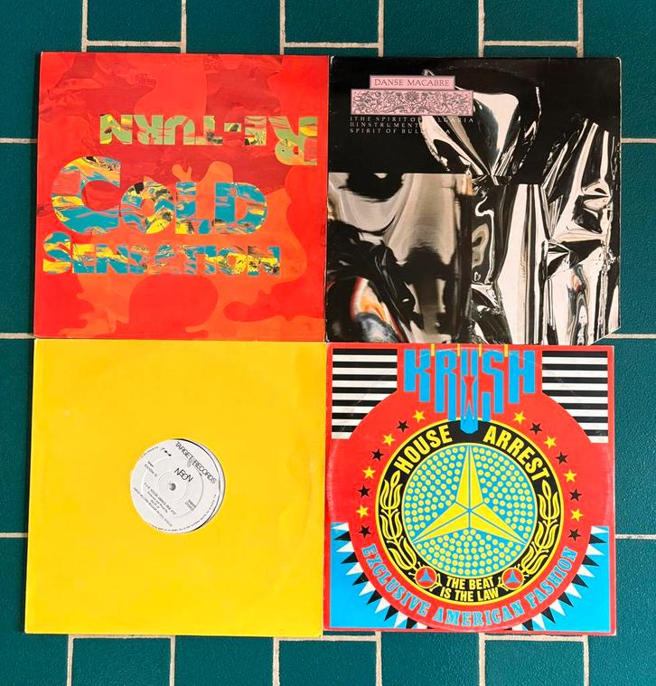 House Techno New Beat - 4 maxi vinyls, Cd's en Dvd's, Vinyl | Dance en House, Overige genres, 12 inch, Ophalen of Verzenden