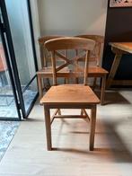 Houten dineerstoelen, Ophalen, Hout, Drie, Bruin