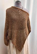 Sarah Pacini poncho als nieuw, Sarah pacini, Ophalen of Verzenden, Zo goed als nieuw, Beige