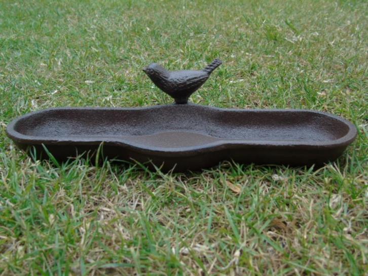 mangeoire ou abreuvoir en fonte pat brun , grand choix ..., Jardin & Terrasse, Maisons & Bains d'oiseaux, Neuf, Enlèvement ou Envoi