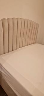 Boxspring beige voor 2 per., Huis en Inrichting, Slaapkamer | Boxsprings, Ophalen, Zo goed als nieuw, Beige