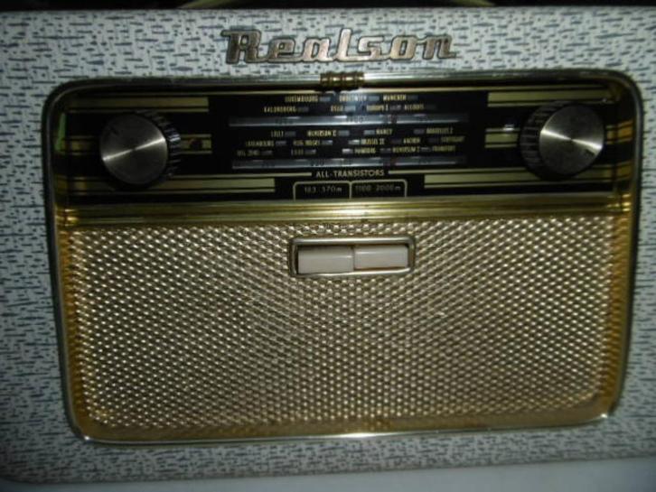 RADIO VINTAGE REALSON FABRIQUER A LIEGE DE 1958 pour décos, Antiek en Kunst, Antiek | Tv's en Audio, Verzenden