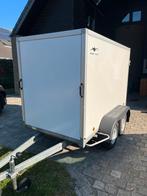 Gesloten aanhangwagen dubbelasser 750kg met oprijklep, Auto diversen, Aanhangers en Bagagewagens, Ophalen, Gebruikt