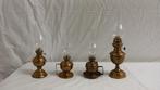 4 kleine, oude lampe belge,L&B-met glas-zie omschrijving, Antiek en Kunst, Ophalen