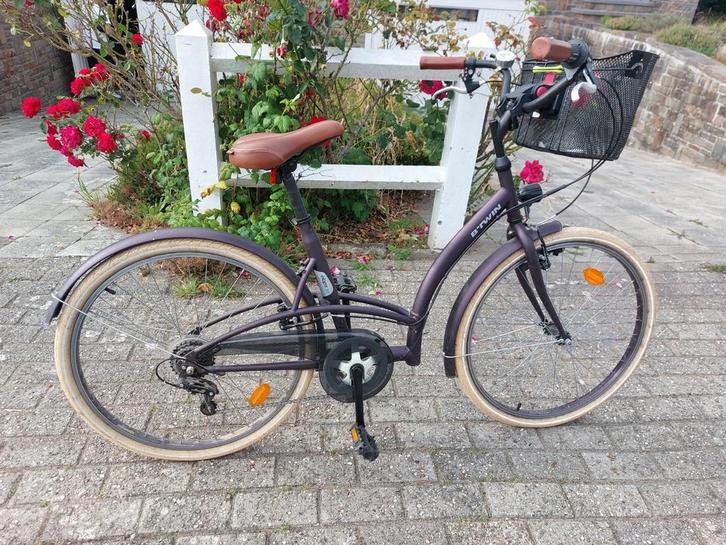 Decathlon Elops B'twin, Fietsen en Brommers, Fietsen | Dames | Moederfietsen, Gebruikt, Mandje, Versnellingen, Ophalen