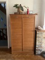 Vintage archiefkast met roldeur, Huis en Inrichting, Ophalen, Gebruikt, 100 tot 150 cm, Vintage