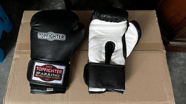 Bokshandschoenen Topfighter sparring, Sport en Fitness, Vechtsporten en Zelfverdediging, Zo goed als nieuw, Overige, Vechtsportmaterialen