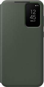 Samsung Galaxy S23 Plus Hoesje - Smart View Wallet - Khaki, Overige modellen, Frontje of Cover, Ophalen of Verzenden, Zo goed als nieuw