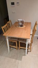 IKEA PINNTORP eettafel + 4 bijpassende stoelen, Huis en Inrichting, Ophalen, Nieuw, 4 tot 6 stoelen