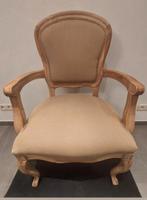 Hippe Louis XV stoel , eik, bekleding in een trendy stof, Ophalen, Stof