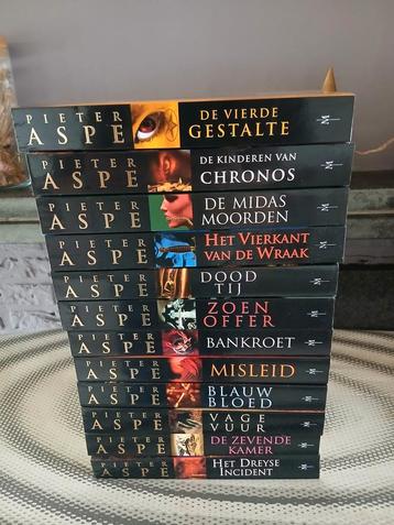 12 boeken Pieter Aspe, Boeken, Ophalen, Zo goed als nieuw