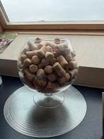 Groot wijnglas met kurken, Huis en Inrichting, Ophalen, Zo goed als nieuw