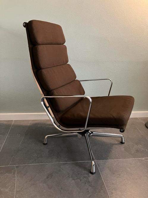 Eames EA 222 Soft Pad Lounge stoel 1987 vintage Vitra design, Huis en Inrichting, Fauteuils, Gebruikt, Stof, Ophalen