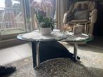 salontafel, Huis en Inrichting, Tafels | Salontafels, Ophalen, 50 tot 75 cm, Rond, Zo goed als nieuw