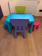 Tafel met 2 stoeltjes en 2 krukjes Ikea, Kinderen en Baby's, Ophalen, Zo goed als nieuw