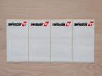 Page du logo Swissair Sticker #01 avec 4 étiquettes 13x26, Collections, Enlèvement ou Envoi, Neuf, Société ou Association