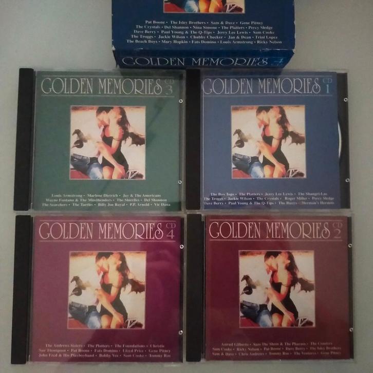 4x CD Box set Golden Memories Classic Pop Rock Jaren 60 70, Cd's en Dvd's, Cd's | Verzamelalbums, Pop, Ophalen of Verzenden
