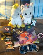 EENHOORN knuffels boek figuurtjes armband oogmasker doosje, Ophalen of Verzenden