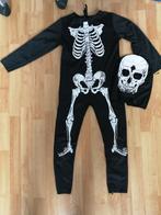 Skeletkostuum + masker, 5-6 jaar, Gebruikt, Ophalen