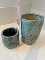 Pots de fleurs Duo, Comme neuf, Vert, Pierre, Moins de 50 cm