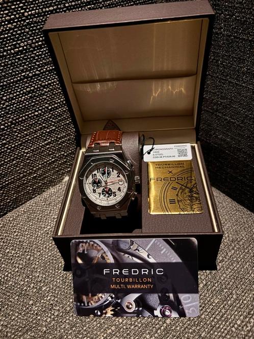 ️ FREDRIC Tourbillon horloge - Nieuw in een complete doos ️, Handtassen en Accessoires, Horloges | Heren, Zo goed als nieuw, Staal