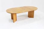Vintage Deense ronde uitschuifbare eettafel tafel massief, Ophalen