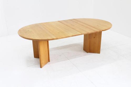 Vintage Deense ronde uitschuifbare eettafel tafel massief, Antiek en Kunst, Antiek | Meubels | Stoelen en Sofa's, Ophalen